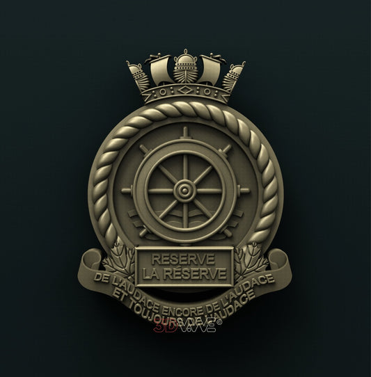 CANADIAN NAVAL RESERVE 3D STL 3DWave
