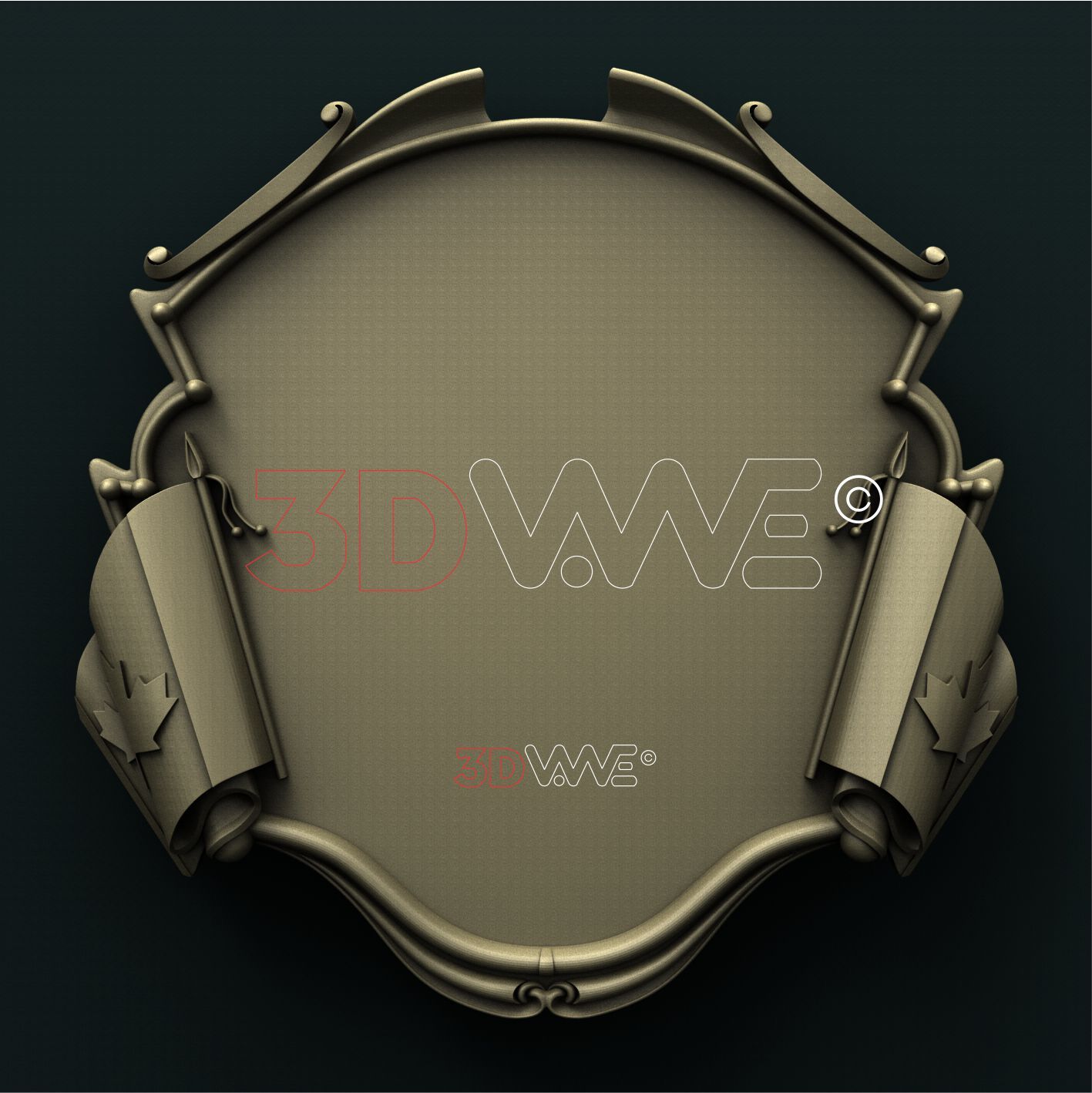 CANADIAN PLAQUE 3D STL 3DWave