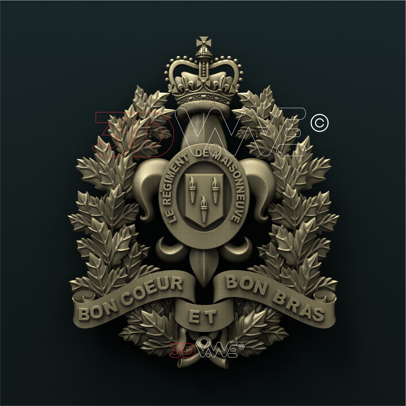 CANADIAN PRIMARY RESERVE INFANTRY REGIMENT 3d stl 3DWave
