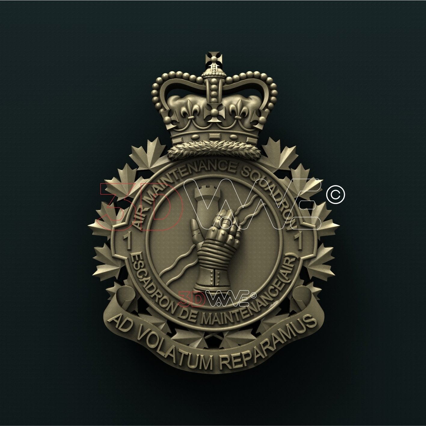 CANADIAN ROYAL AIR FORCE, 1st AIR MAINTENANCE SQUADRON 3D STL 3DWave