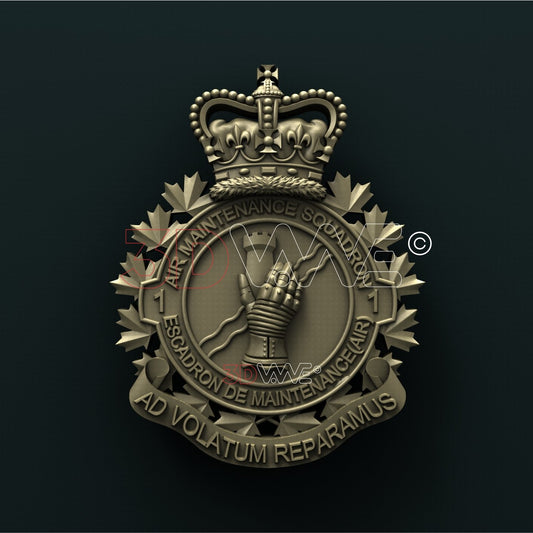 CANADIAN ROYAL AIR FORCE, 1st AIR MAINTENANCE SQUADRON 3D STL 3DWave