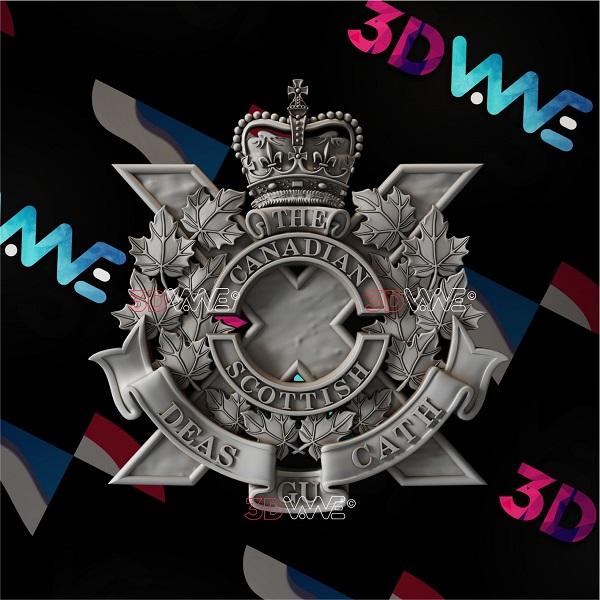 CANADIAN SCOTTISH REGIMENT (Princess Mary's) 3d stl 3DWave.us