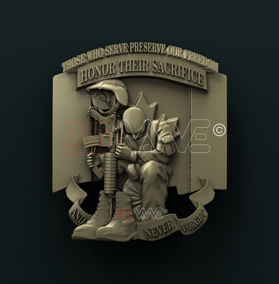 CANADIAN SOLDIER 3D STL 3DWave