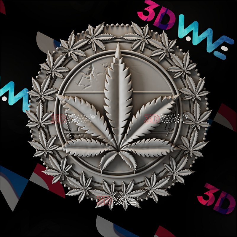 CANNABIS 3d stl 3DWave.us