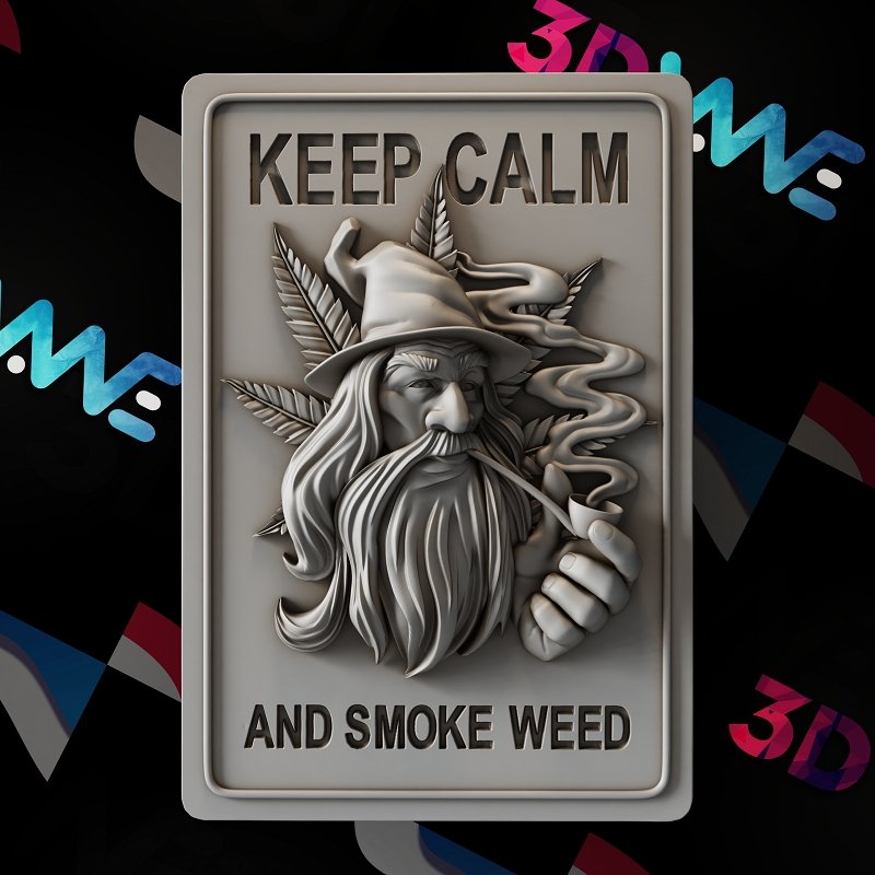 CANNABIS GNOME 3d stl - 3DWave.us