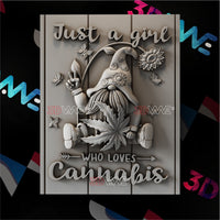 Thumbnail for CANNABIS GNOME 3d stl 3DWave.us