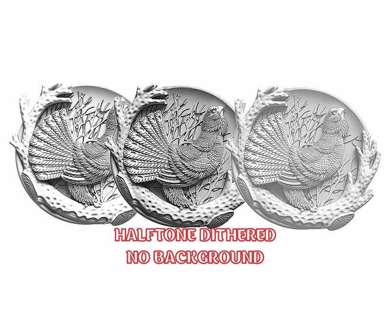 CAPERCAILLIE 3d illusion & laser-ready file 3DWave.us