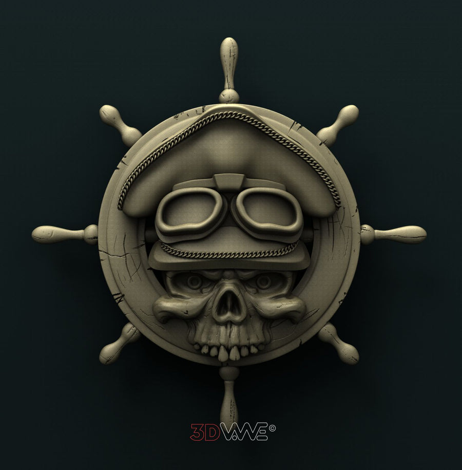 CAPTAIN SKULL 3D STL 3DWave
