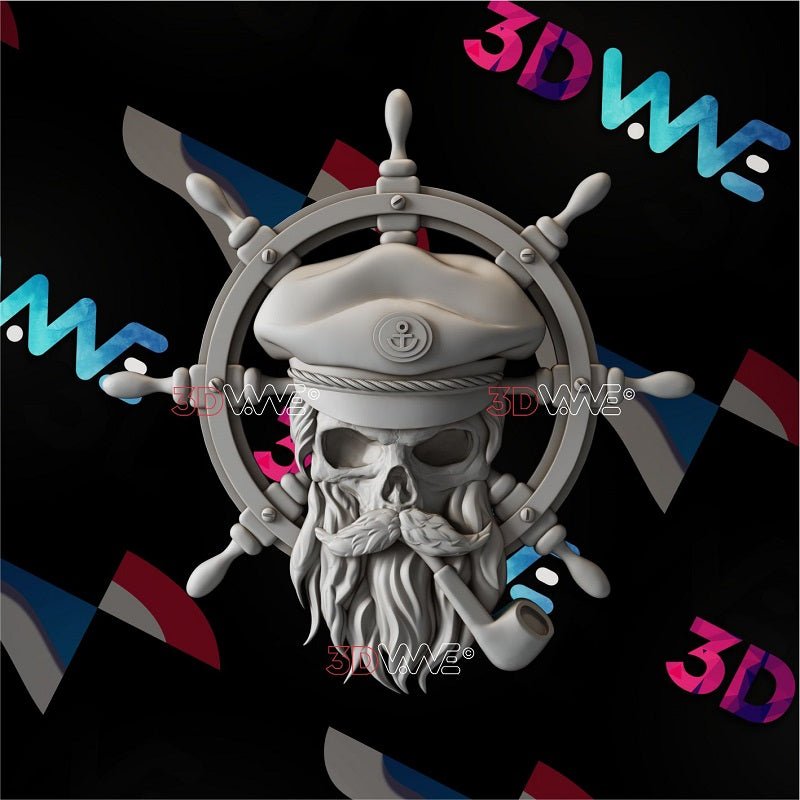 CAPTAIN SKULL 3d stl 3DWave.us
