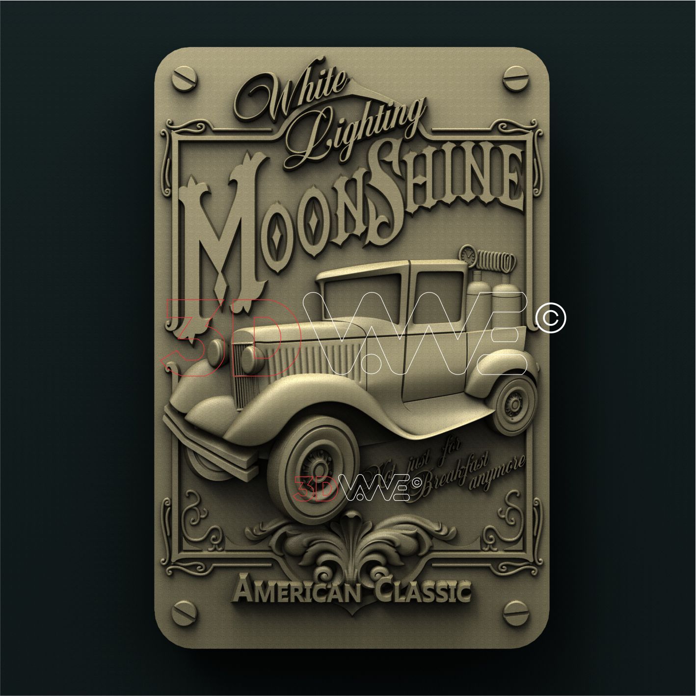 CAR SIGN 3D STL 3DWave