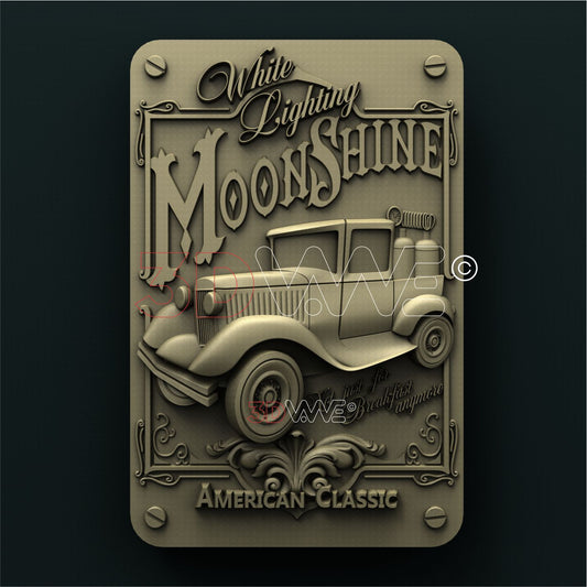 CAR SIGN 3D STL 3DWave