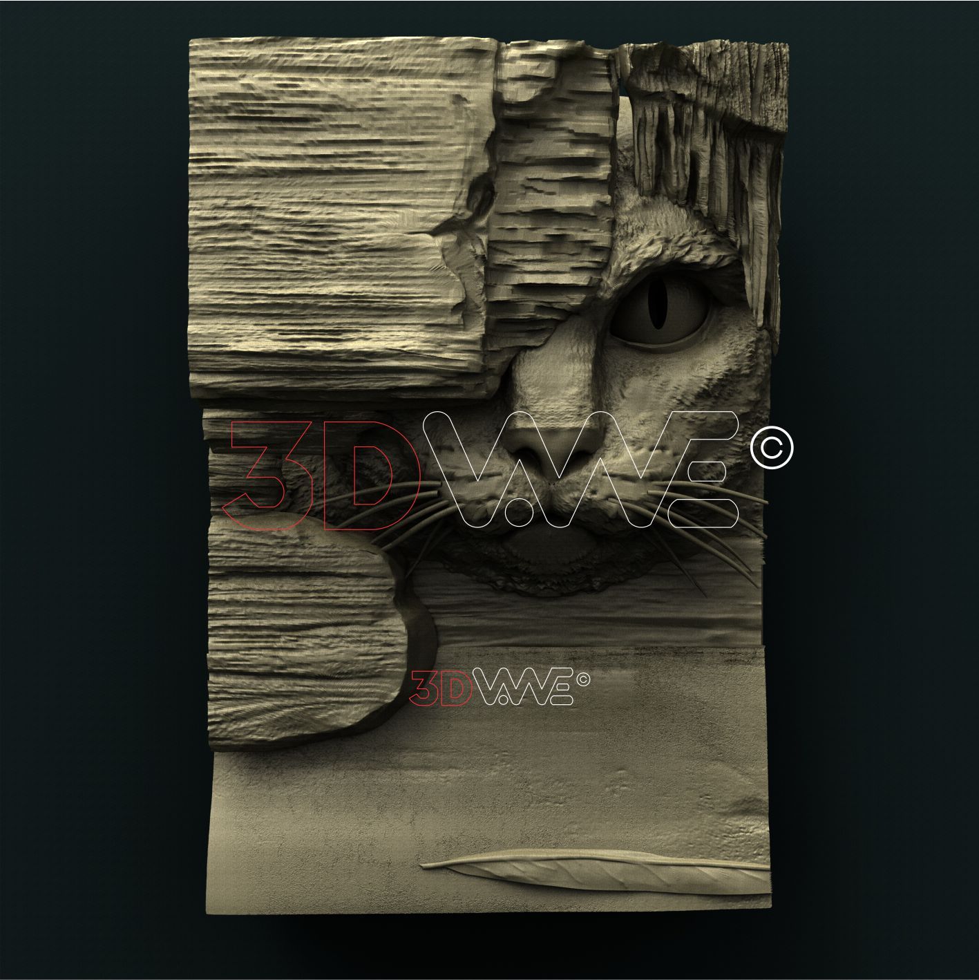 CAT 3D STL 3DWave