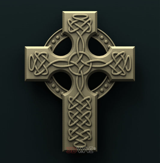 CELTIC CROSS 3D STL 3DWave