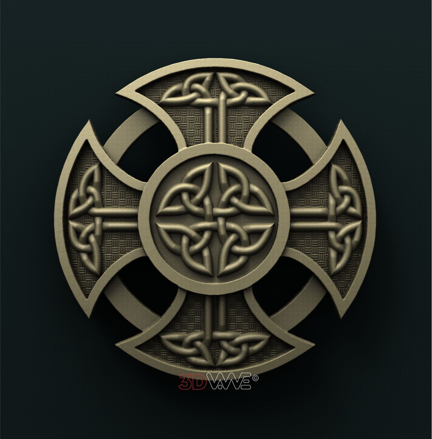 CELTIC CROSS 3D STL 3DWave
