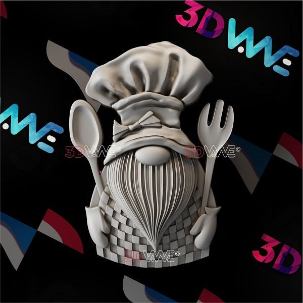 CHEF GNOME 3d stl 3DWave.us