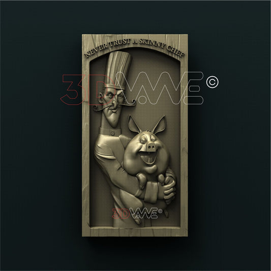 CHEF SIGN 3d stl 3DWave
