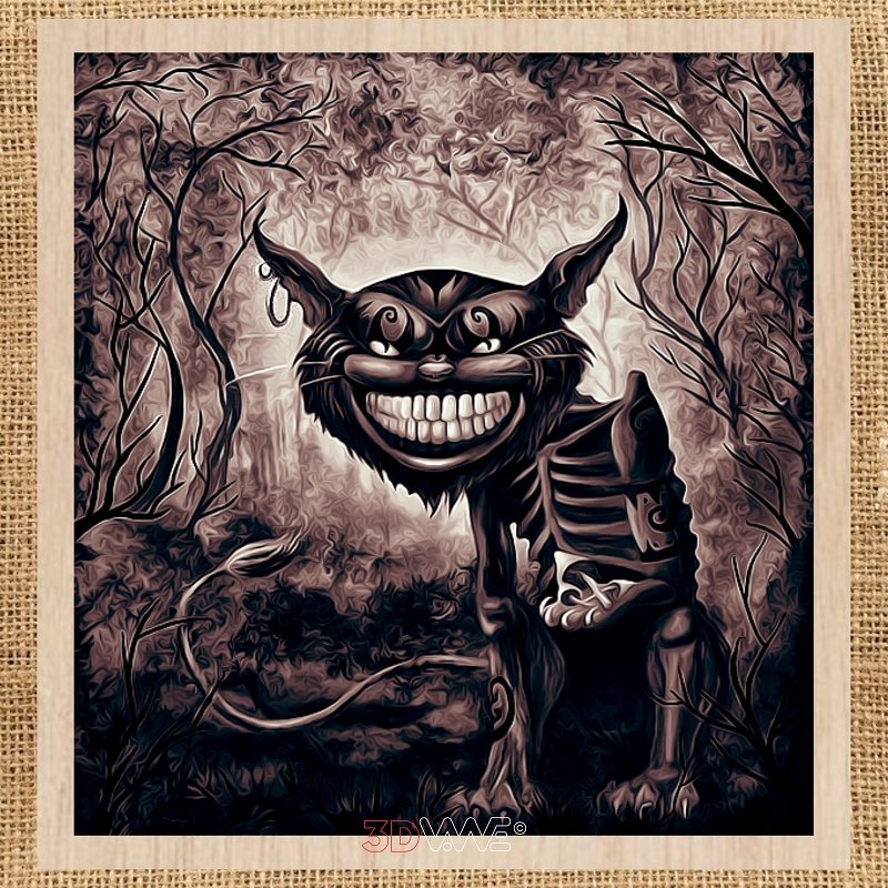 CHESIRE CAT laser file 3DWave