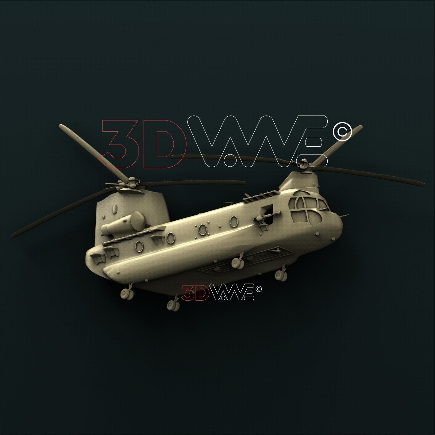 CHINOOK HELICOPTER 3D STL 3DWave