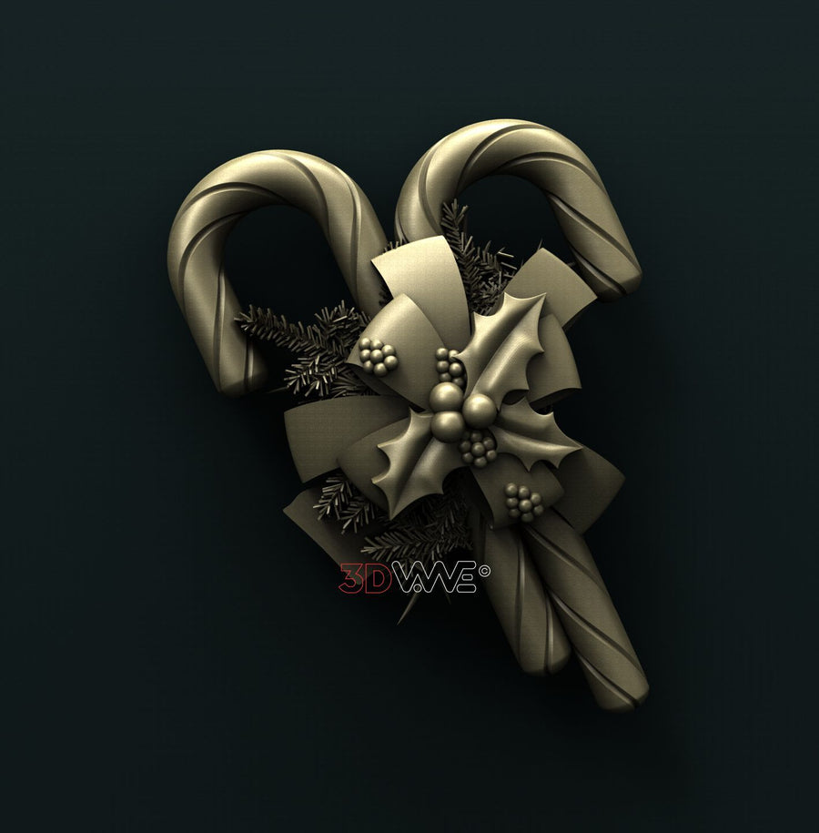 CHRISTMAS CANDY 3D STL 3DWave