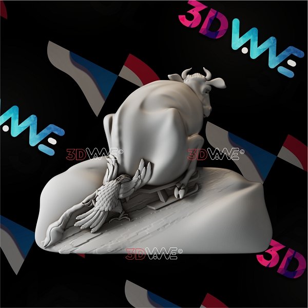 CHRISTMAS COW 3d stl 3DWave.us