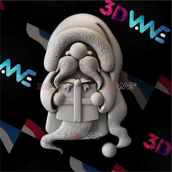 CHRISTMAS GNOME 3d stl 3DWave.us