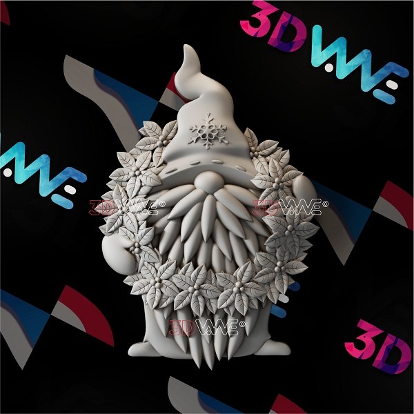 CHRISTMAS GNOME 3d stl 3DWave.us