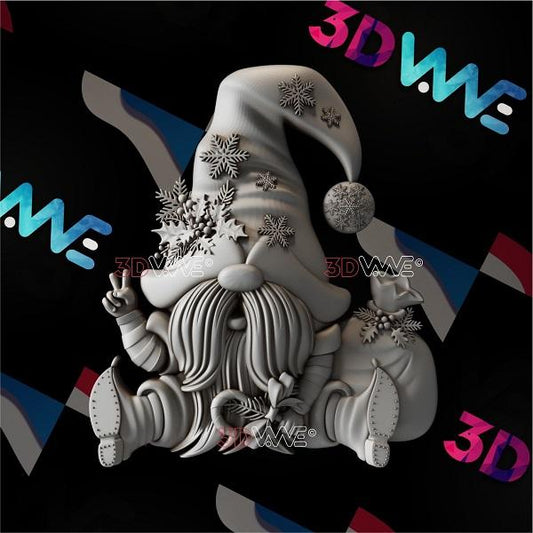 CHRISTMAS GNOME 3d stl 3DWave.us