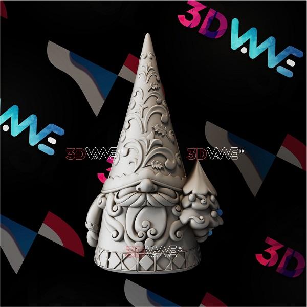 CHRISTMAS GNOME 3d stl 3DWave.us