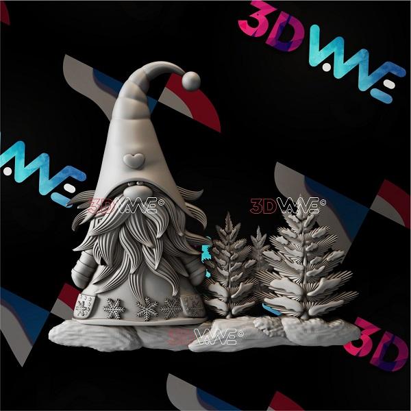 CHRISTMAS GNOME 3d stl 3DWave.us