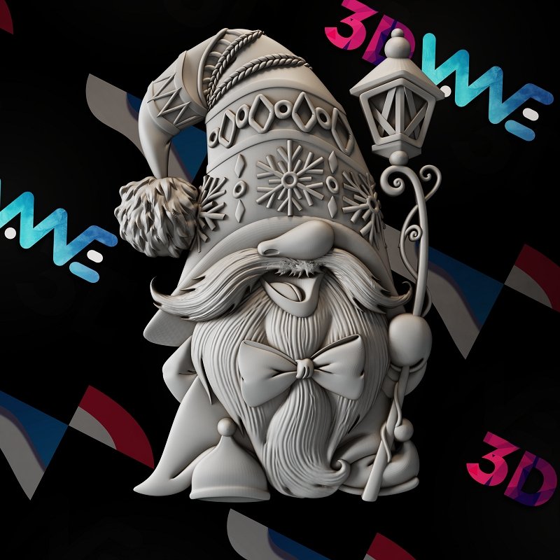 CHRISTMAS GNOME 3d stl - 3DWave.us