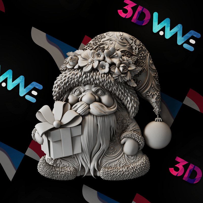 Christmas Gnome 3d stl - 3DWave.us