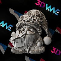 Thumbnail for Christmas Gnome 3d stl - 3DWave.us