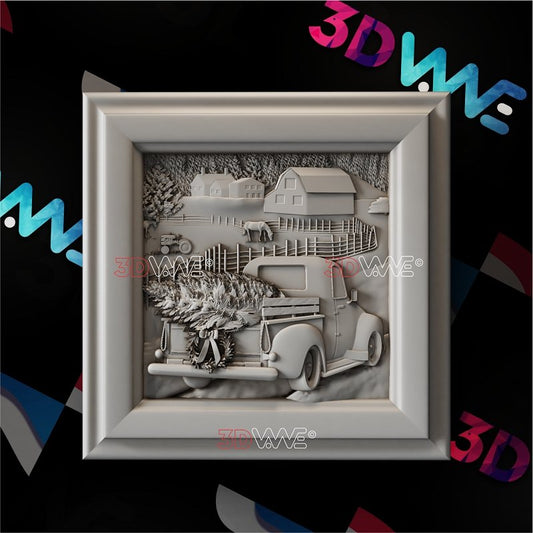 CHRISTMAS SCENE 3d stl 3DWave.us