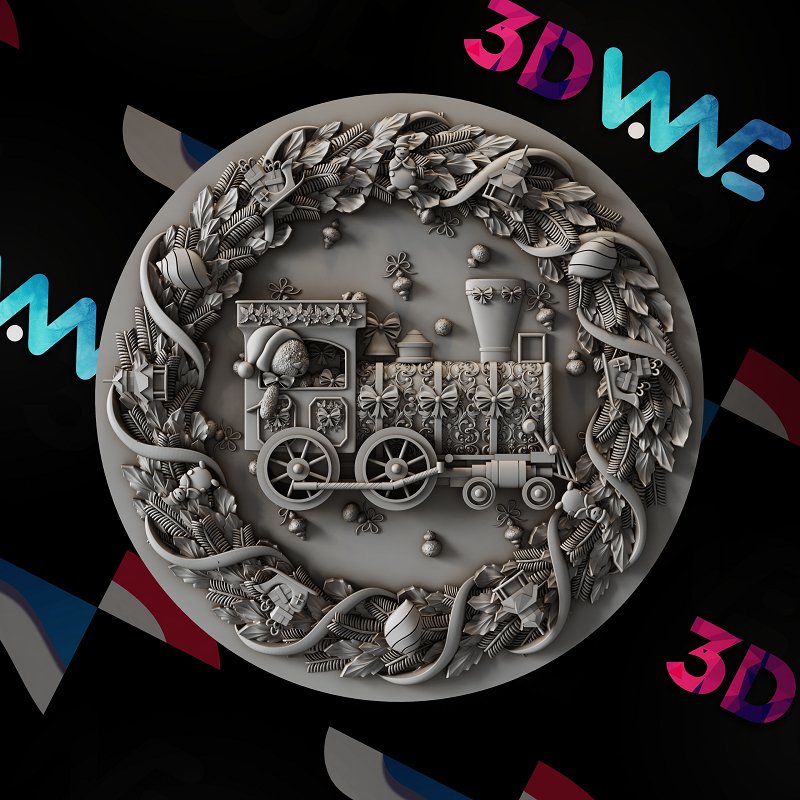 CHRISTMAS TRAIN 3d stl - 3DWave.us