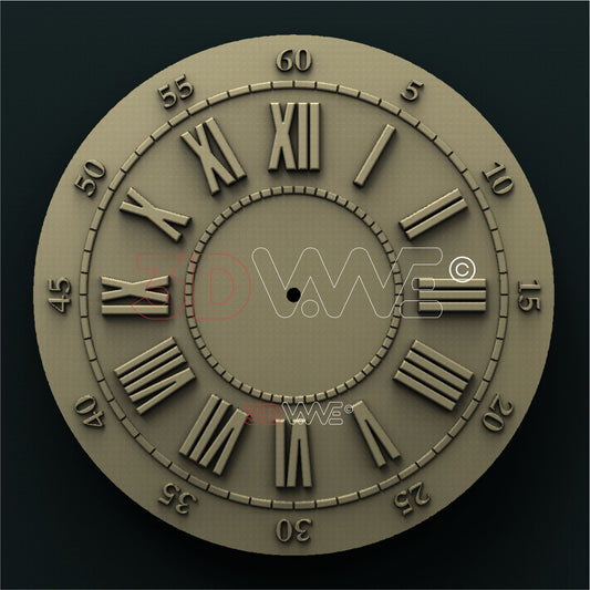 CLOCK FACE 3D STL 3DWave
