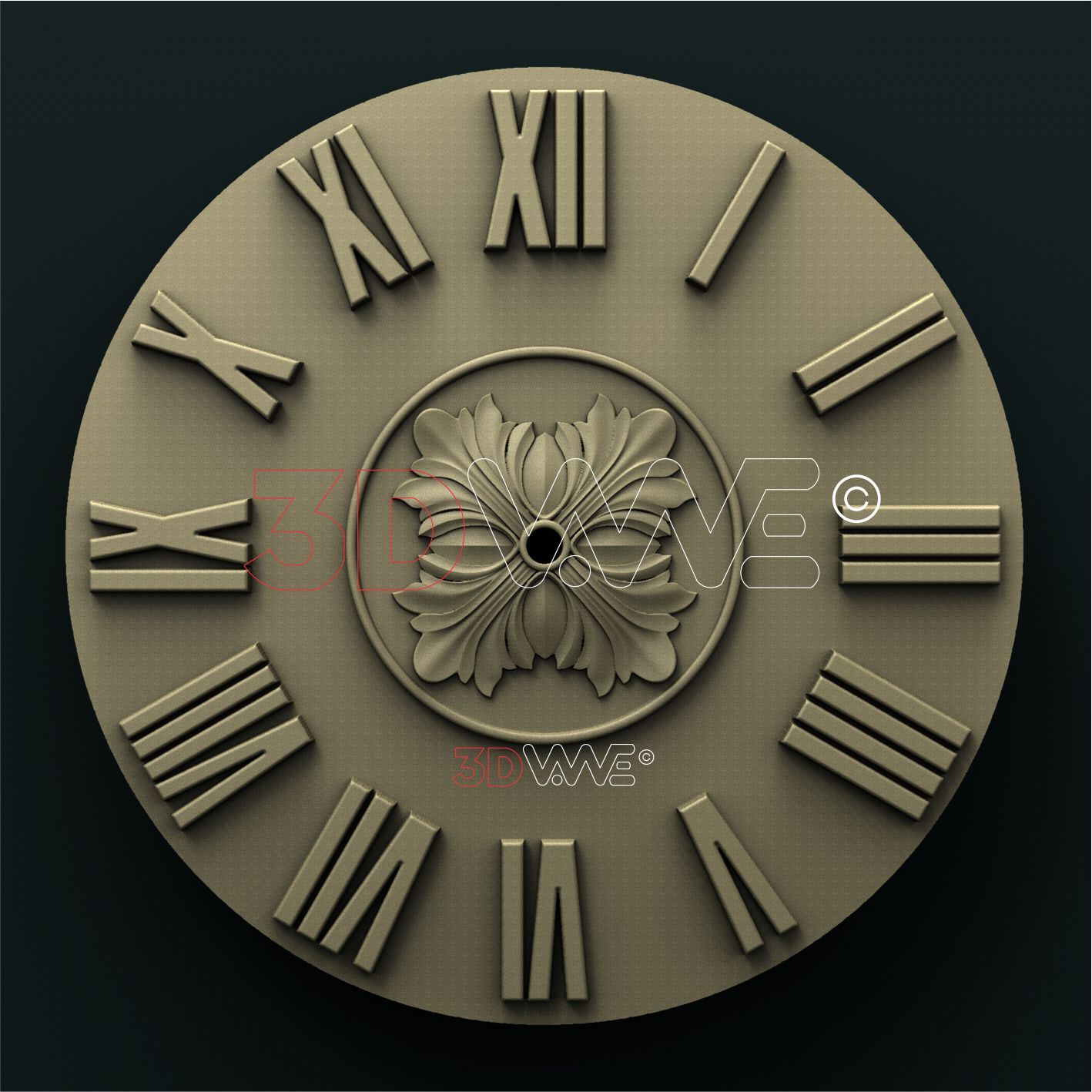 CLOCK FACE 3D STL 3DWave