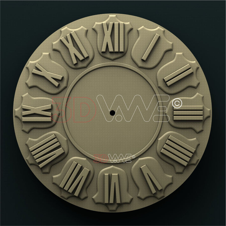 CLOCK FACE 3D STL 3DWave