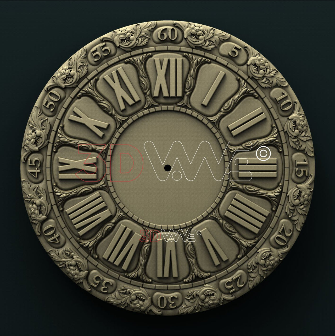 CLOCK FACE 3D STL 3DWave