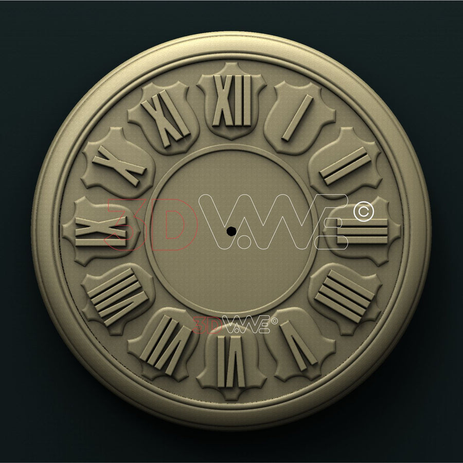 CLOCK FACE 3D STL 3DWave