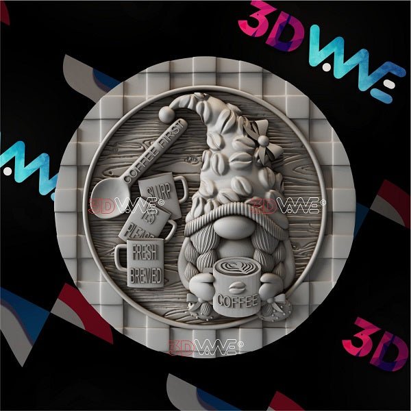COFFEE GNOME 3d stl 3DWave.us