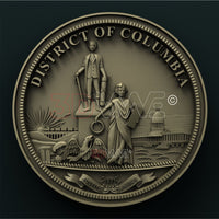Thumbnail for COLUMBIA STATE SEAL 3D STL 3DWave