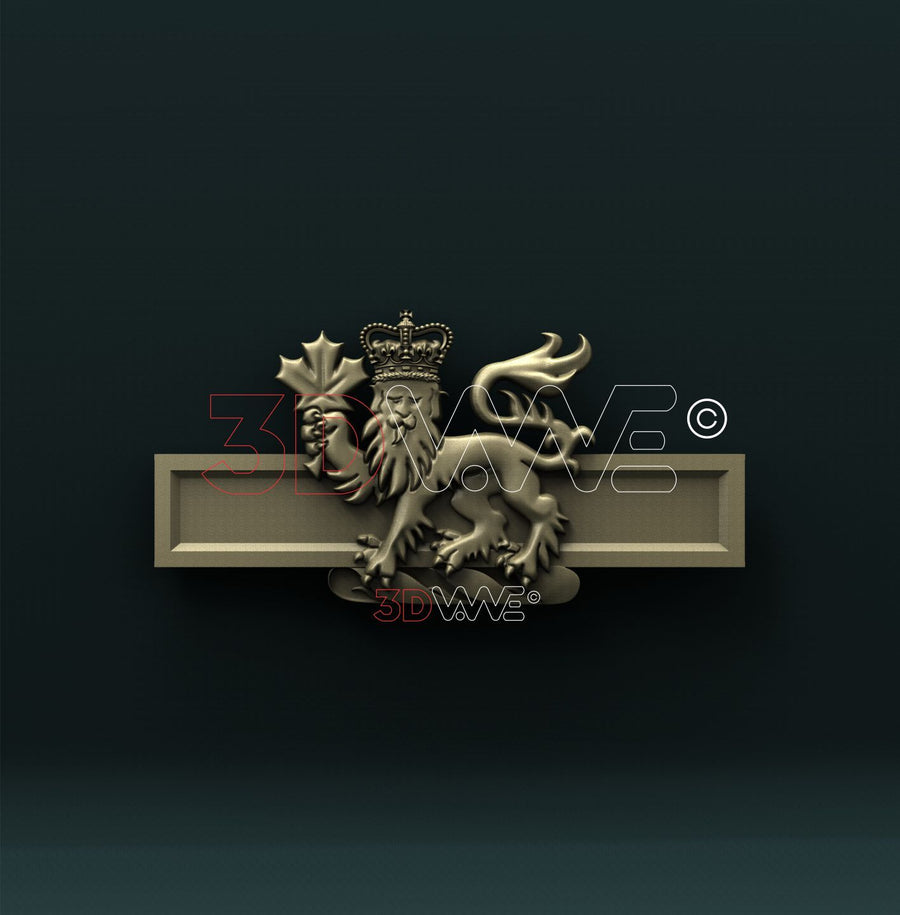 COMMANDER-IN-CHIEF UNIT COMMENDATION, CANADIAN ARMY 3D STL 3DWave