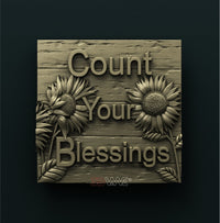 Thumbnail for COUNT YOUR BLESSINGS 3D STL 3DWave