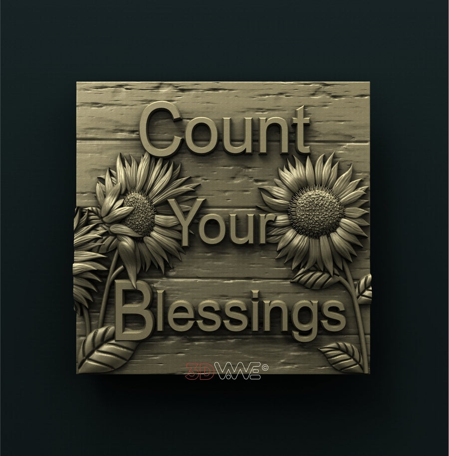 COUNT YOUR BLESSINGS 3D STL 3DWave