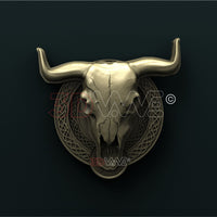Thumbnail for COW SKULL 3D STL 3DWave