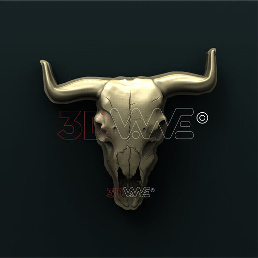 COW SKULL 3D STL 3DWave