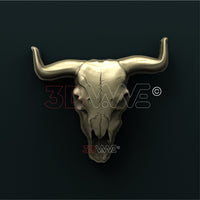 Thumbnail for COW SKULL 3D STL 3DWave