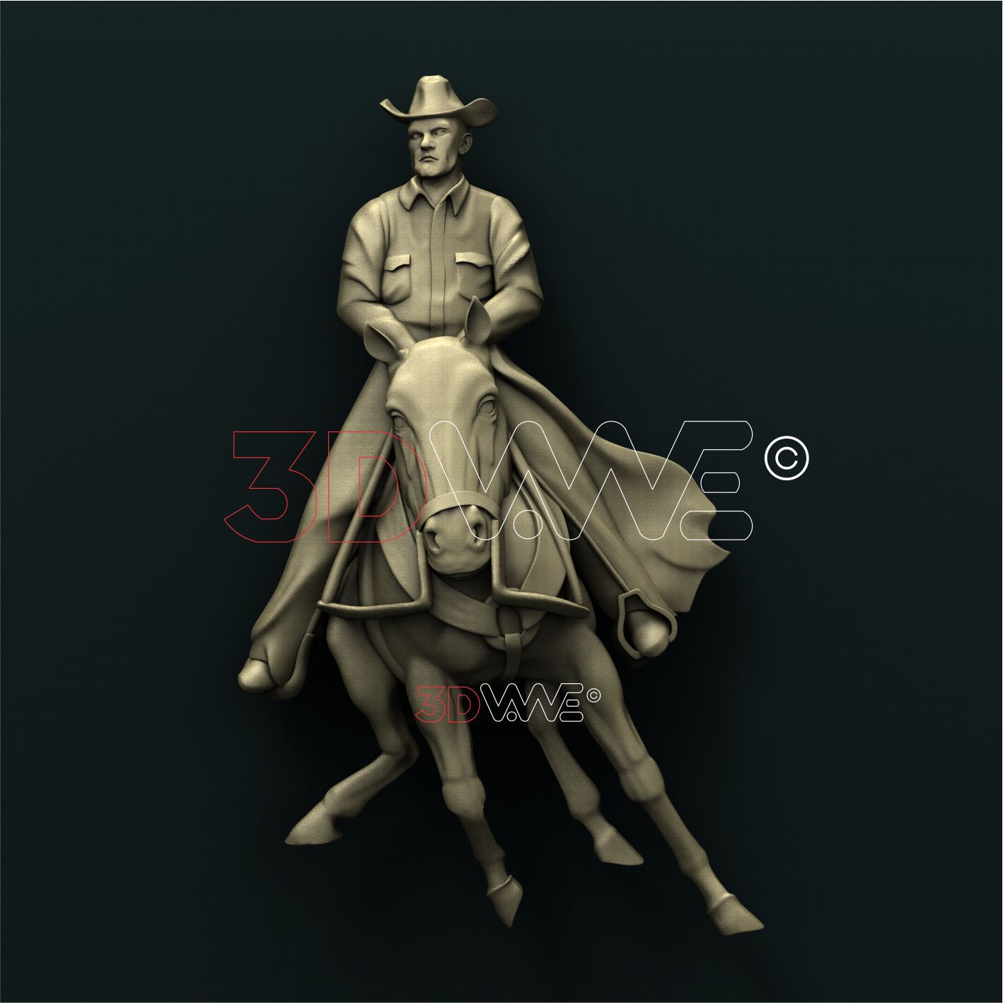 COWBOY 3D STL 3DWave