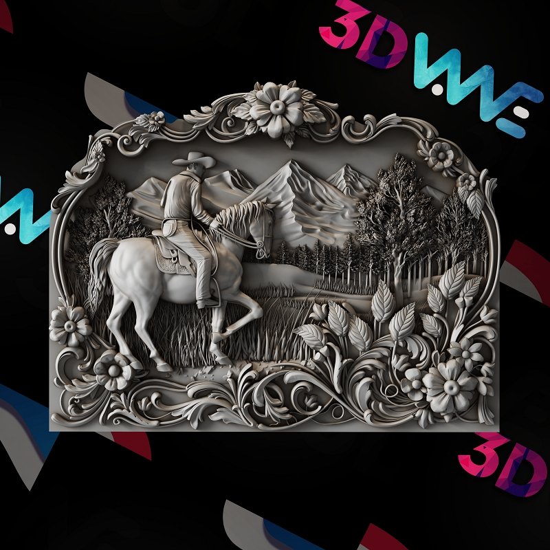 COWBOY 3d stl - - 3DWave.us