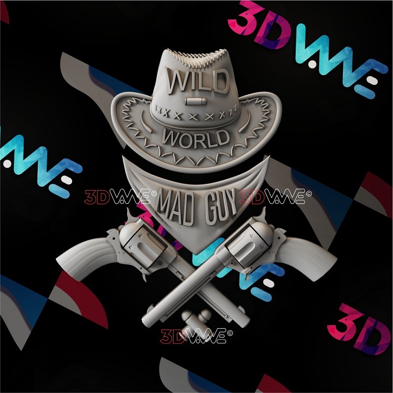 COWBOY HAT 3d stl 3DWave.us